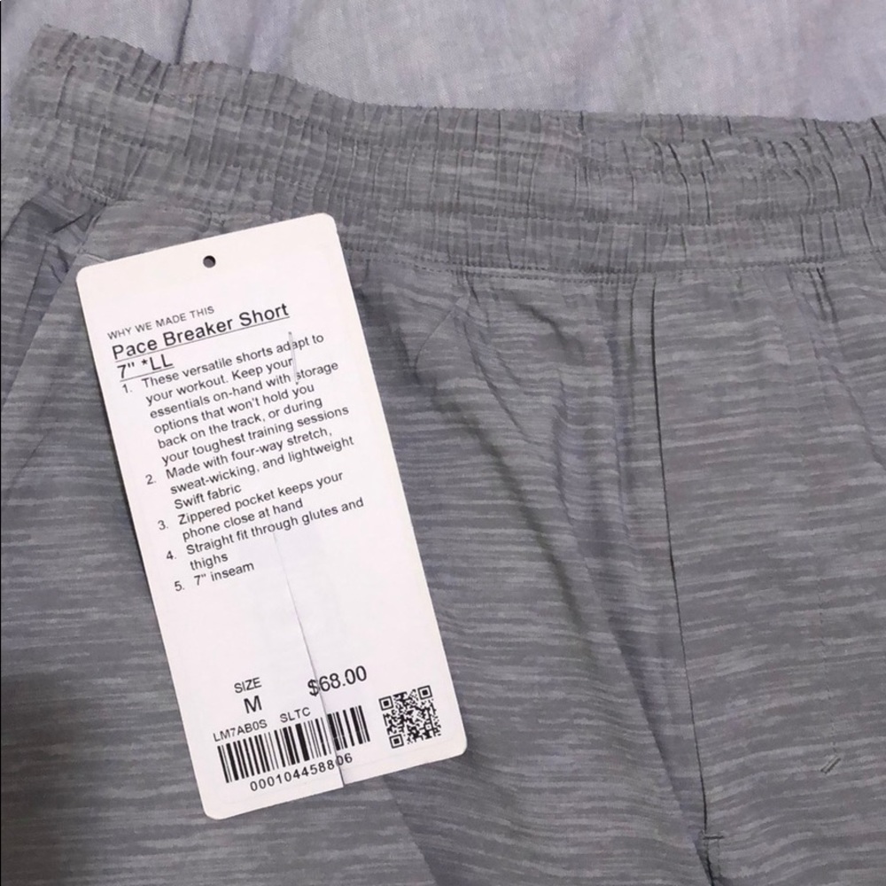 Lululemon Pace Breaker Shorts